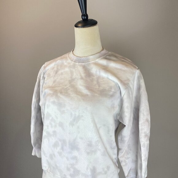 Agolde Sweatshirt Women's Small Thora 3/4 Balloon Sleeve Crewneck - Picture 2 of 13